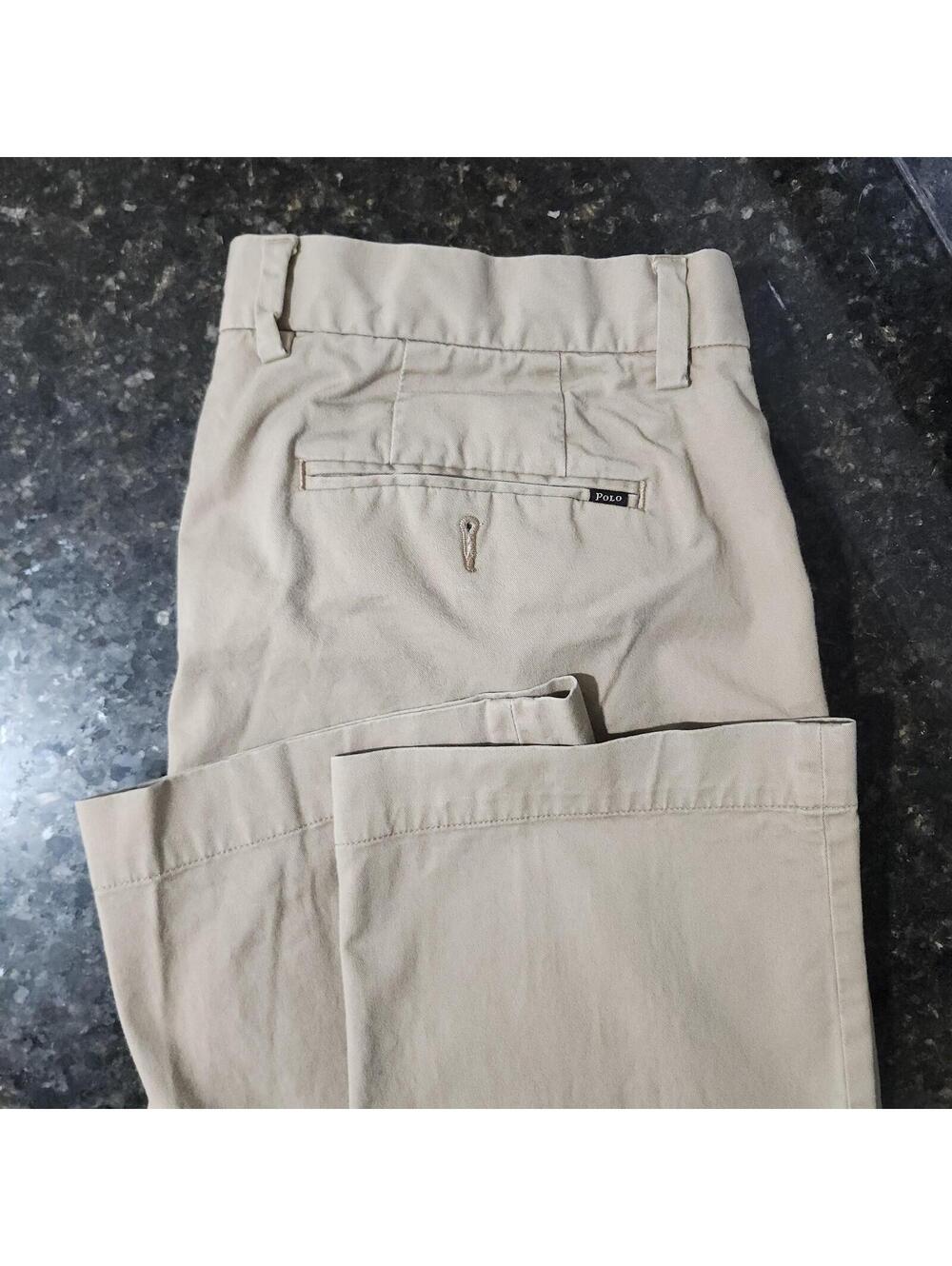 Polo Ralph Lauren Chino Stretch Classic Pants Casual Preppy Skate Outdoor 36x32